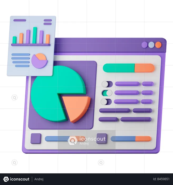 Sale Report  3D Icon