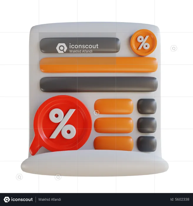 Sale Report  3D Icon