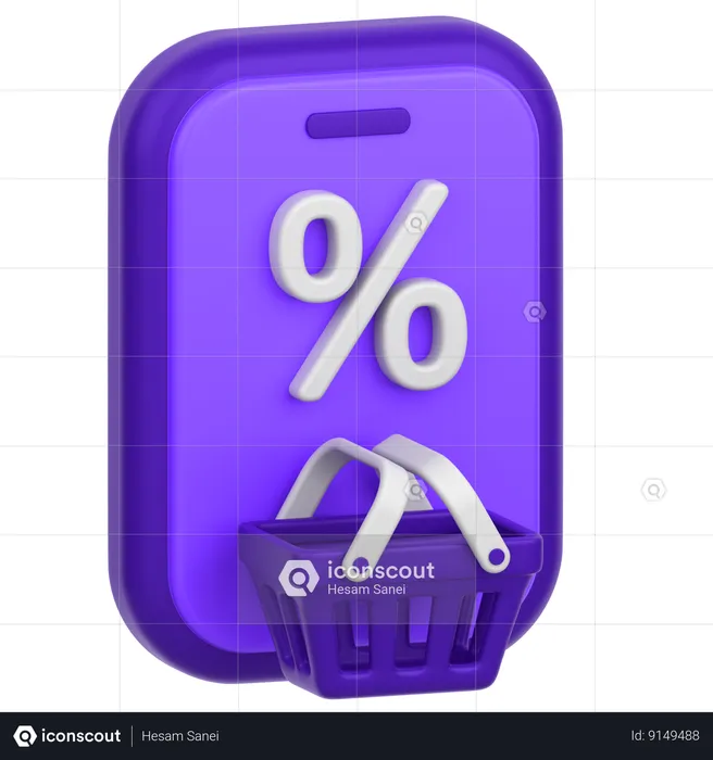 Sale Shopping  3D Icon