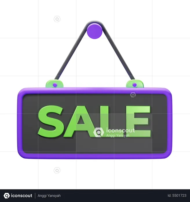 Sale sign  3D Icon