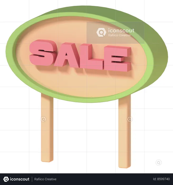 Sale Sign  3D Icon