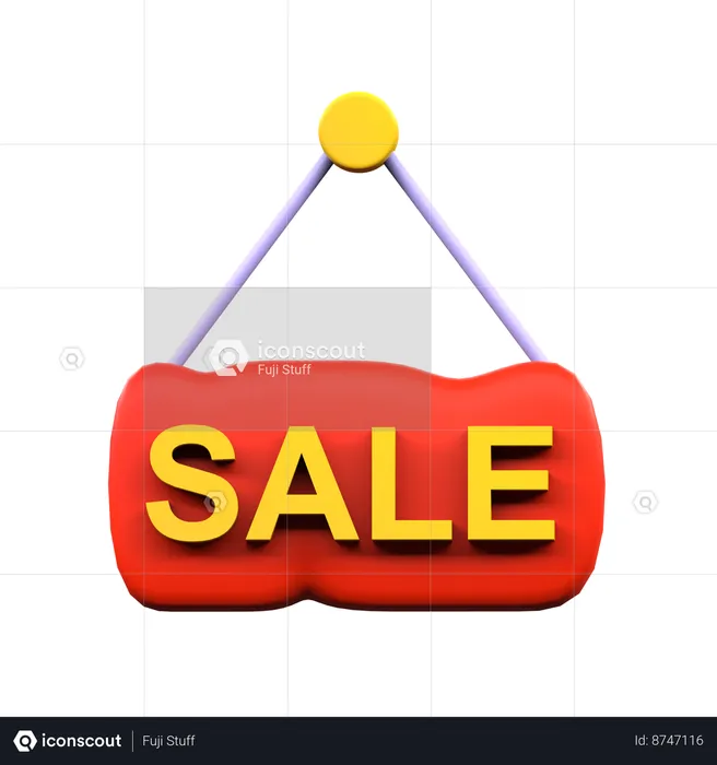 Sale signboard  3D Icon