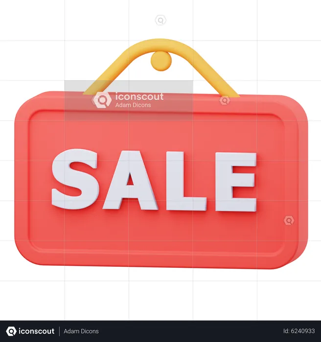 Sale Signboard  3D Icon