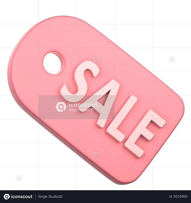 Sale Tag  3D Icon