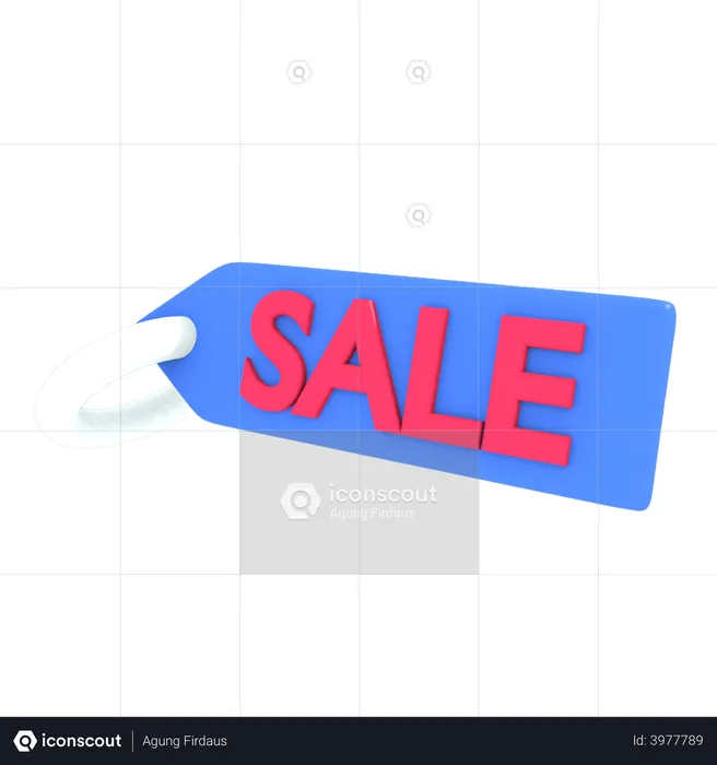 Sale tag  3D Illustration