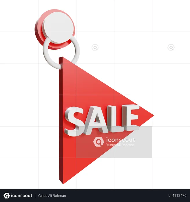 Sale tag  3D Illustration