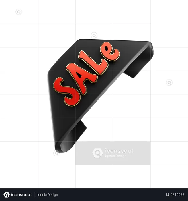 Sale Text  3D Icon