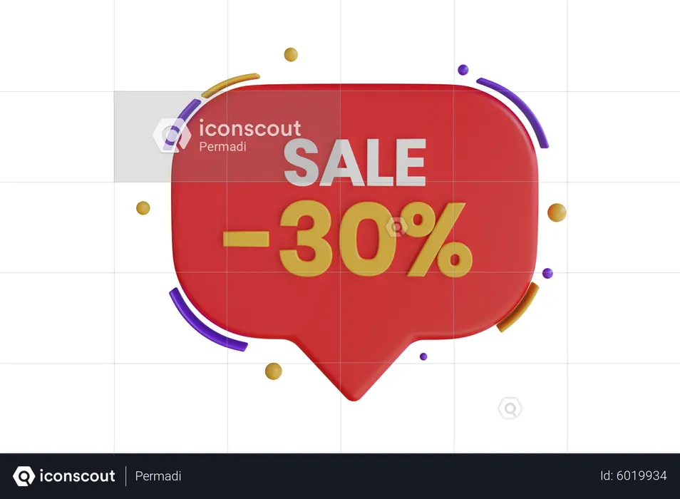 Sale up to 30%  3D Icon