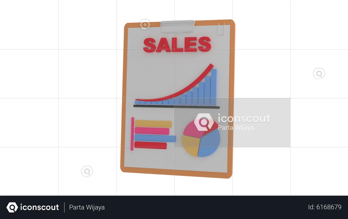 Sales Analysis  3D Icon