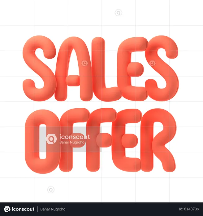 Sales offer  3D Icon