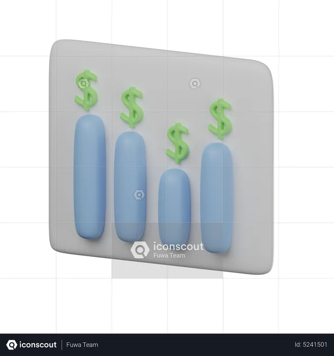 Sales Report  3D Icon