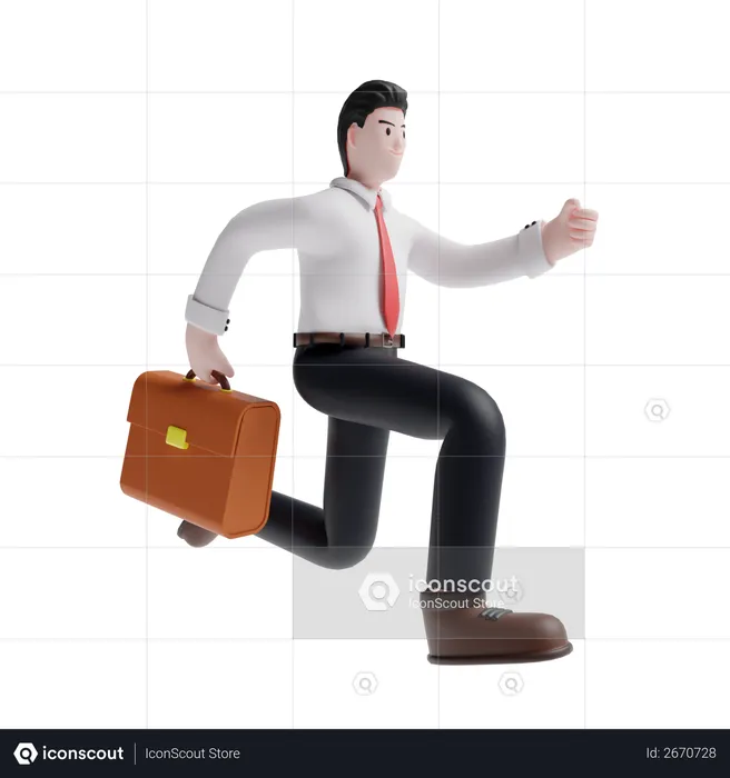 Salesman  3D Illustration