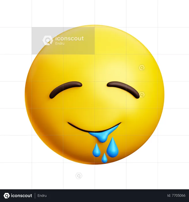 Salivating Face Emoji 3D Icon