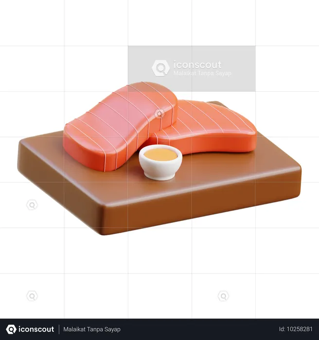 Salmão  3D Icon