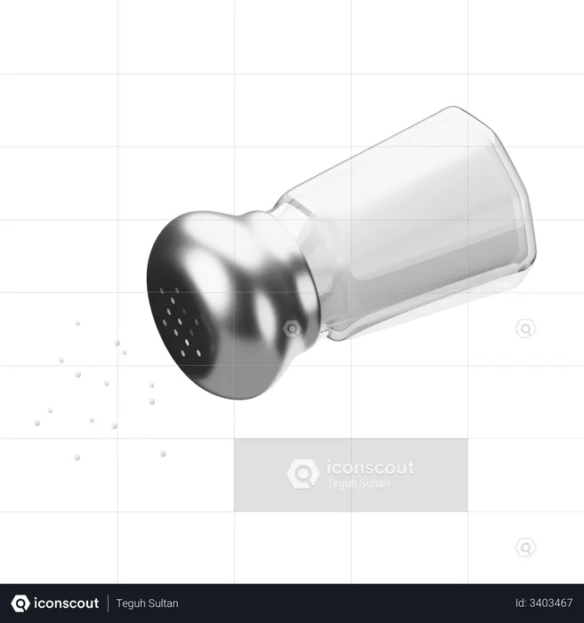 Salt Shaker  3D Illustration