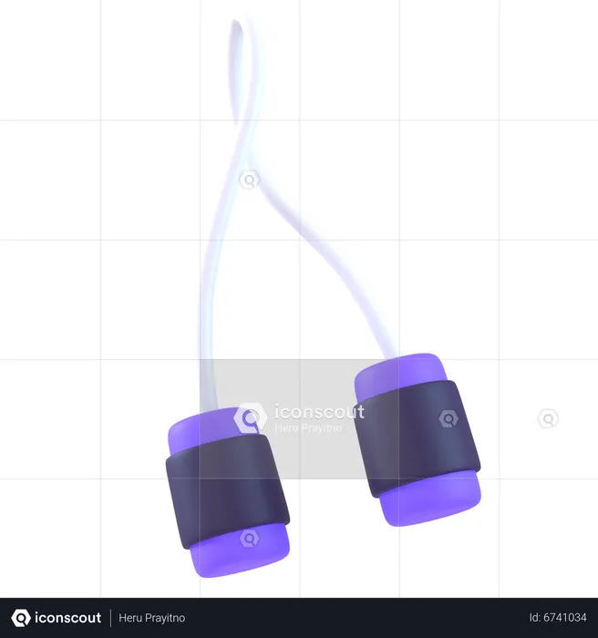 Cuerda saltar  3D Icon