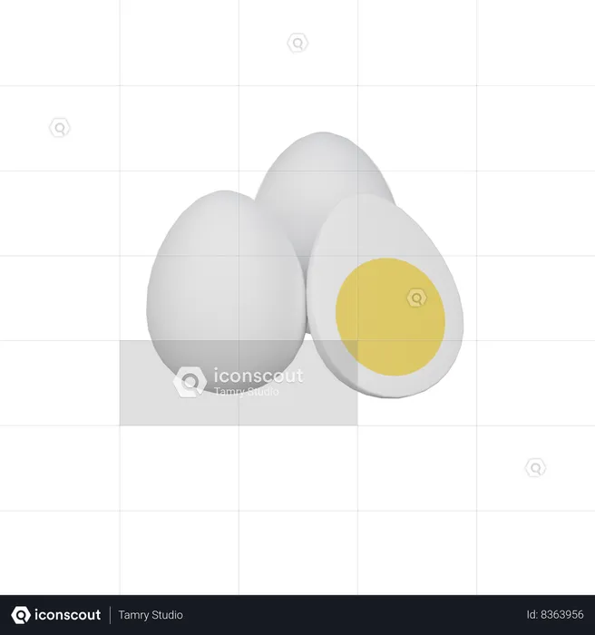 Salted egg  3D Icon
