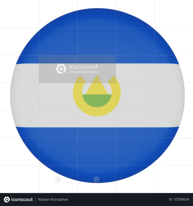 El Salvador Flag 3D Icon