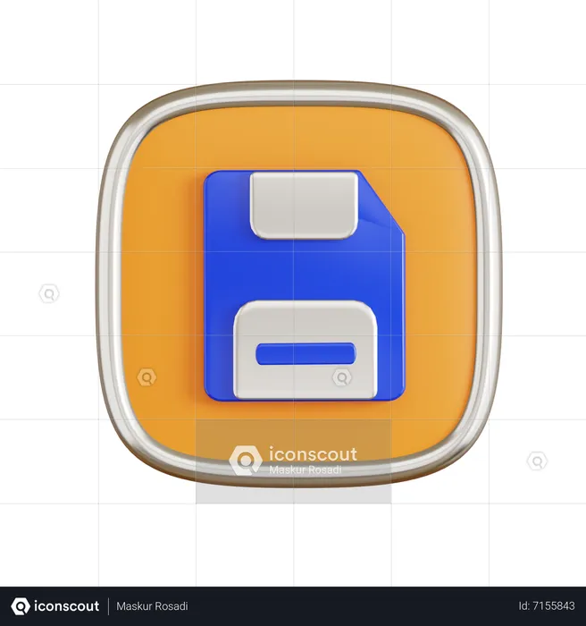 Salvar  3D Icon