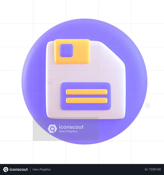 Salvar  3D Icon