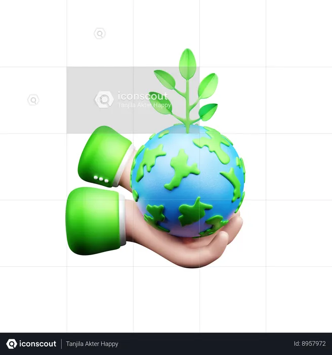 Salvar ecologia  3D Icon