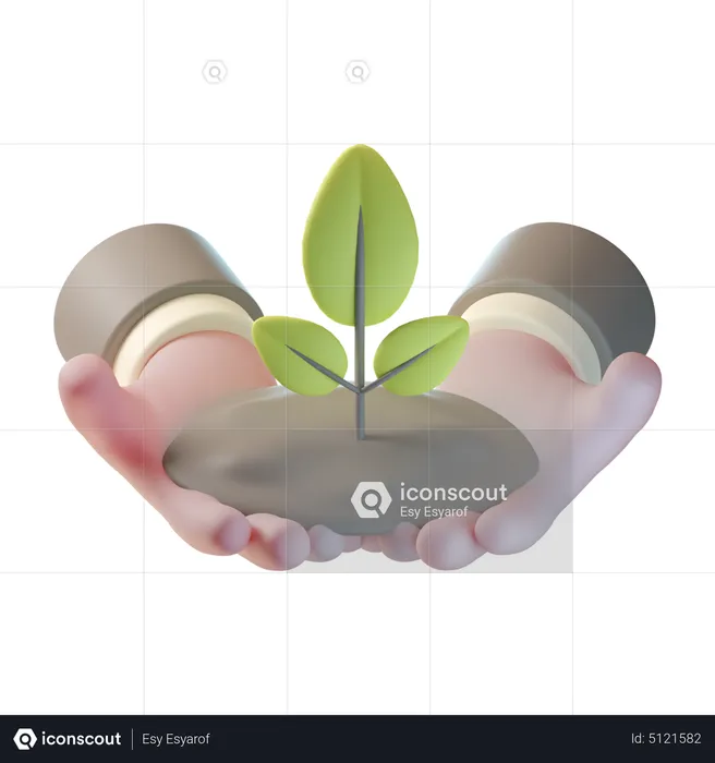 Salvar ecologia  3D Icon