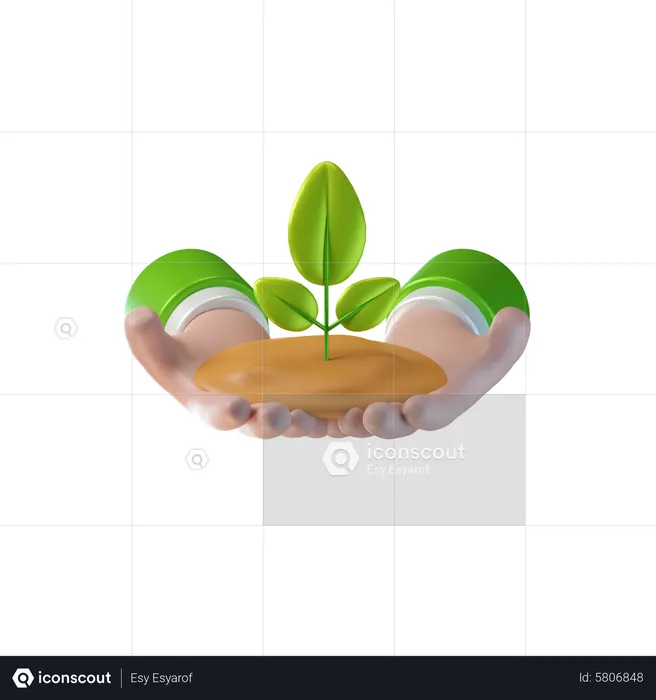 Salvar ecologia  3D Icon