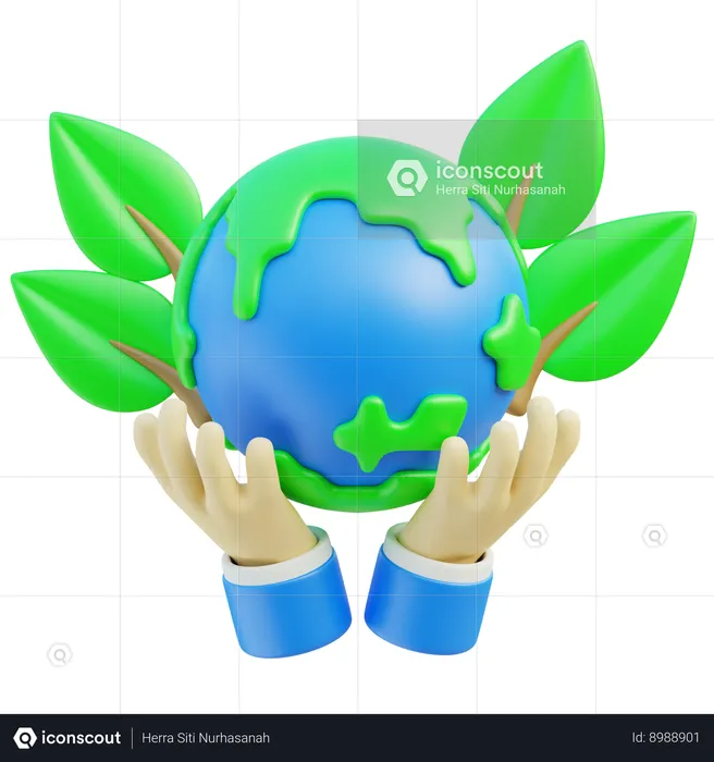 Salvar la Tierra  3D Icon