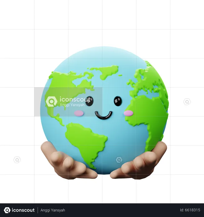 Salvar la Tierra  3D Icon