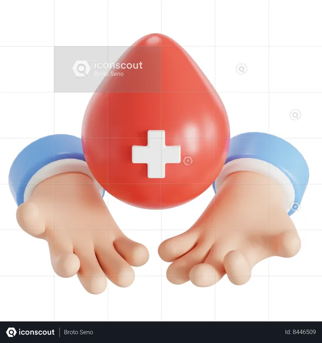 Salvar sangue  3D Icon