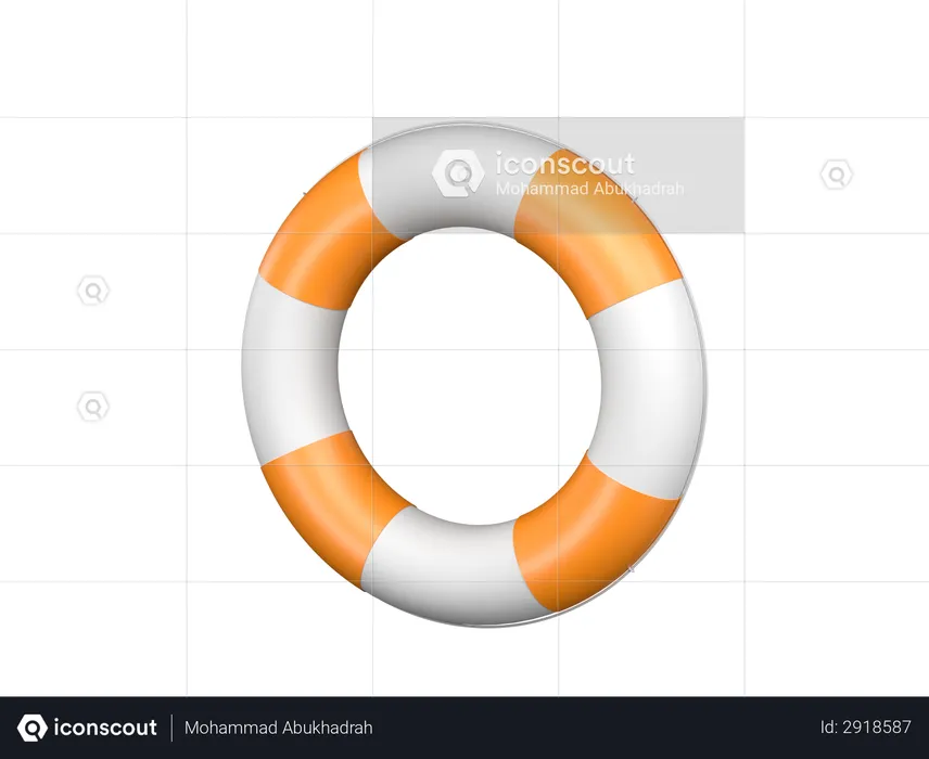 Boya salvavidas  3D Illustration