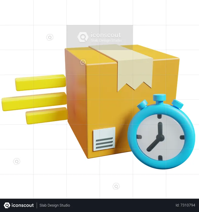 Same Day Delivery  3D Icon