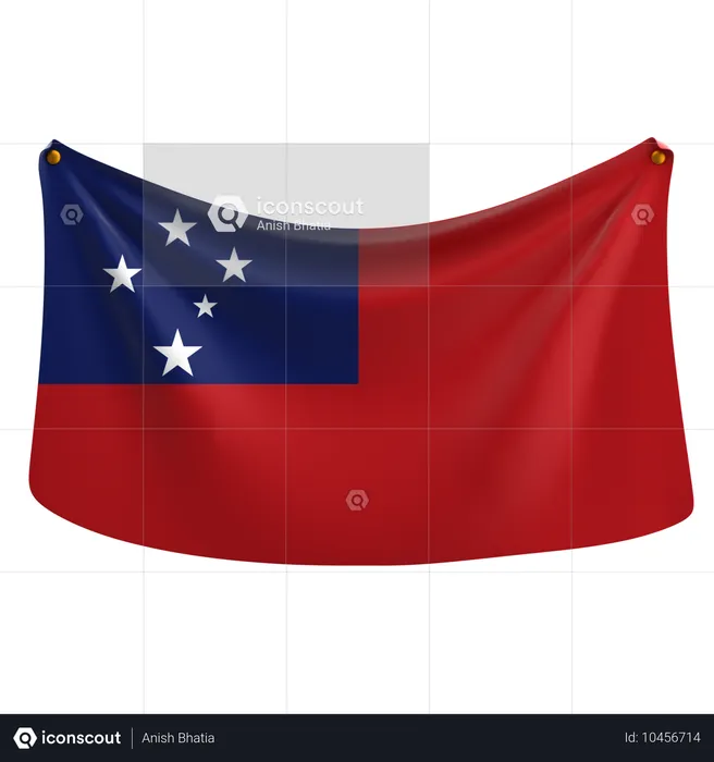 Samoa Flag 3D Icon