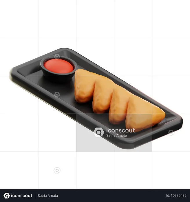 Samosa  3D Icon