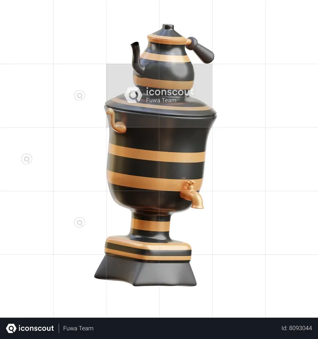 Samovar  3D Icon