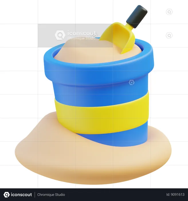Sand Basket  3D Icon