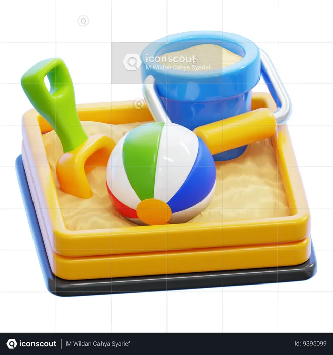 SAND BOX  3D Icon