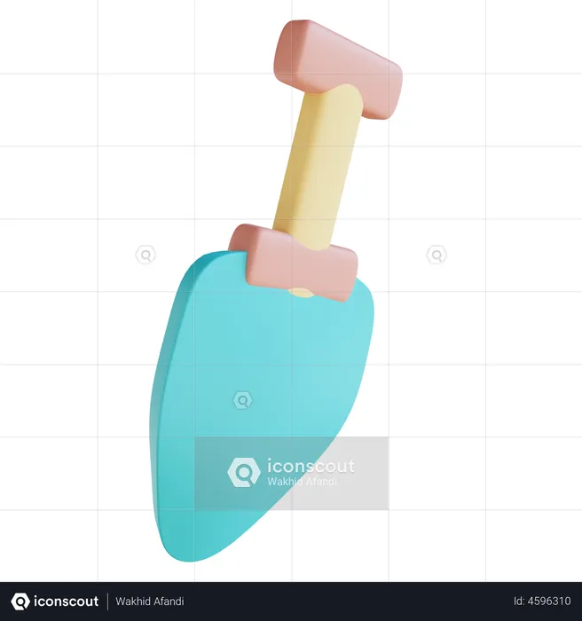 Sand Shovel  3D Illustration