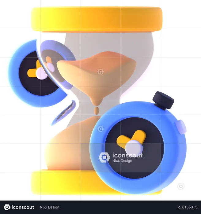 Sand Timer  3D Icon