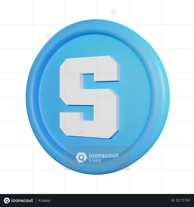 Sandbox Coin  3D Icon