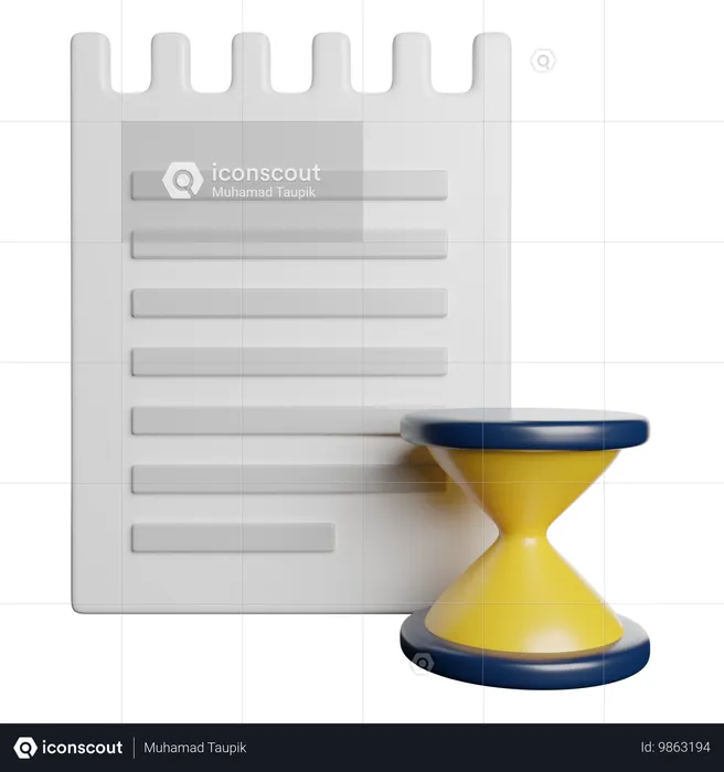 Sanduhr  3D Icon