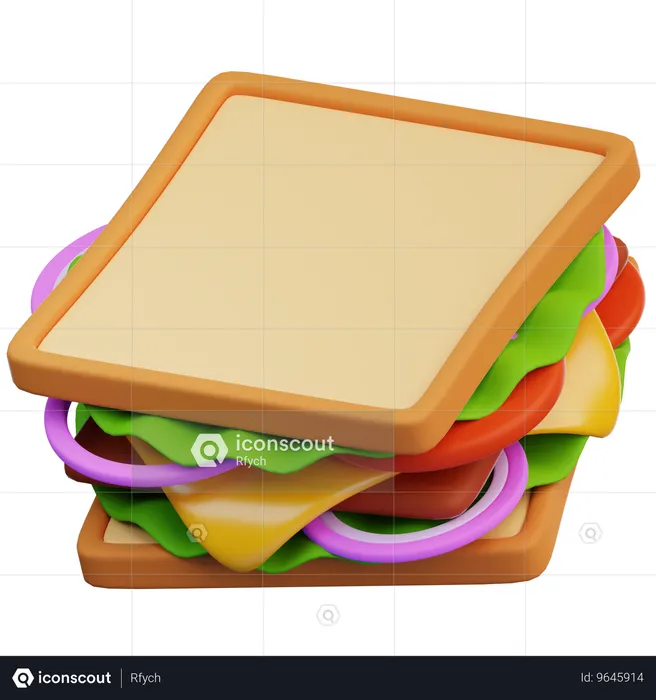 Sandwich  3D Icon