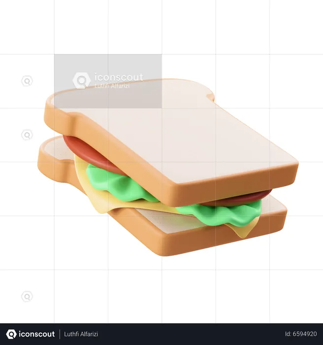 Sandwich  3D Icon