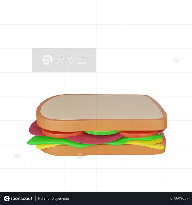 Sandwich  3D Icon