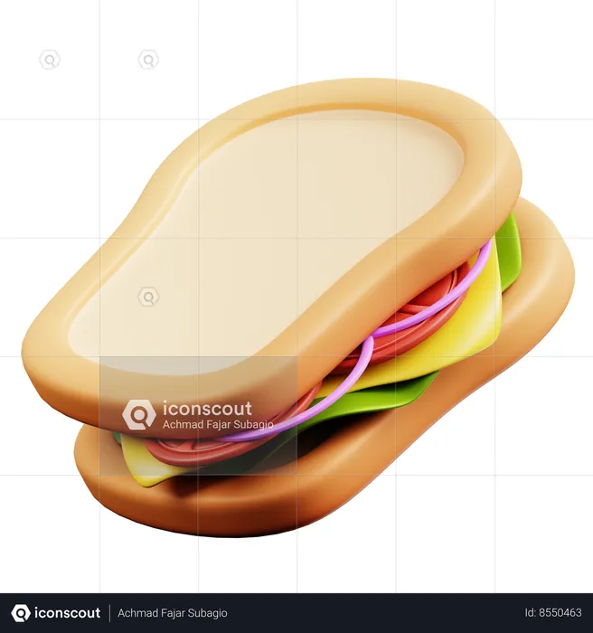 Sandwich  3D Icon