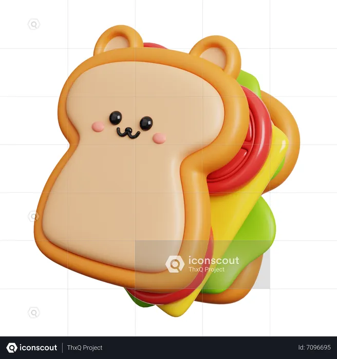 Sandwich  3D Icon