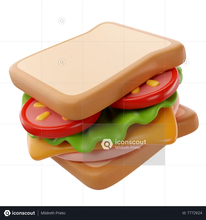 Sandwich  3D Icon