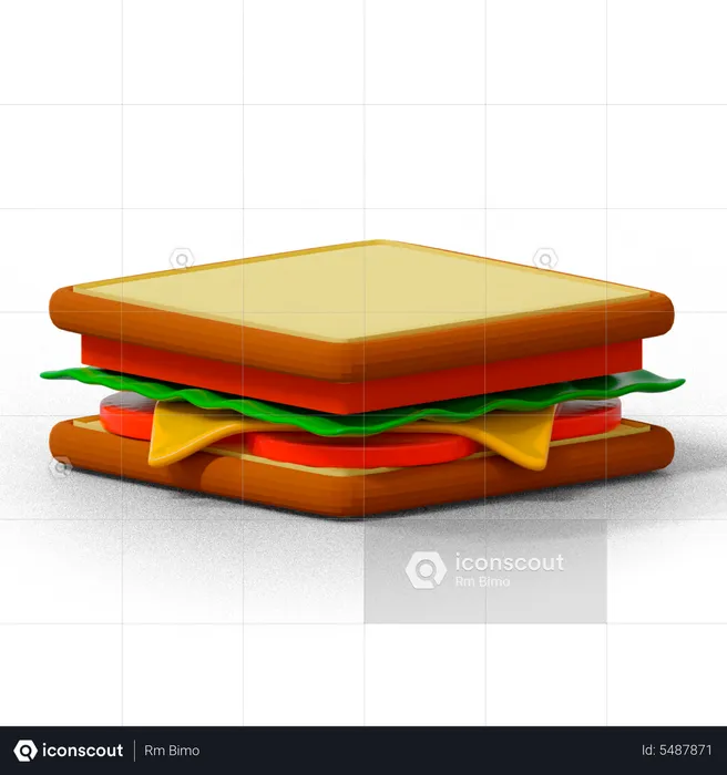 Sandwich  3D Icon