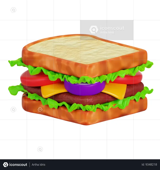 Sandwich  3D Icon