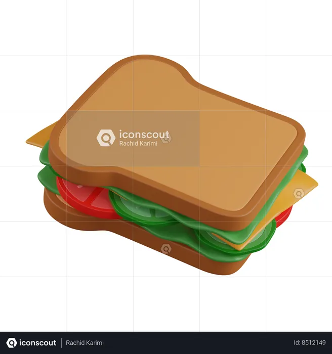 Sandwich  3D Icon